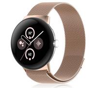 RoiYeel Cinturino per Google Pixel Watch 3 41mm/Pixel Watch 2/Pixel Watch, Cinturini Milanesi in Acciaio Inossidabile, Cinturino Doppie Magnetiche per Smartwatch Compatibile con Pixel Watch Oro Rosa