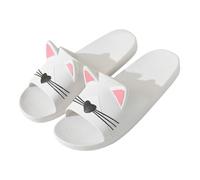 Rojeam Pantofole Donna Estate Ciabatte Piscina e Doccia Uomo Sandali da Doccia Scarpe da Casa Ciabatte da Bagno, Bianco, 37/38 EU