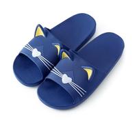 Rojeam Pantofole Donna Estate Ciabatte Piscina e Doccia Uomo Sandali da Doccia Scarpe da Casa Ciabatte da Bagno, Blu Marina, 39/40 EU