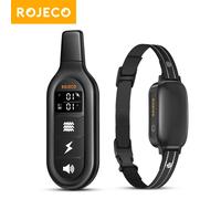 ROJECO collare di addestramento per cani elettrico telecomando ricaricabile digitale IPX7 vibratore impermeabile collare antiabbaio per cani da compagnia