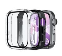 Rojeuinn 2 Pezzi Cover per Huawei Watch Fit 4 con Vetro Temperato Pellicola Protettiva, Custodia PC Rigido Case Protettiva Ultrasottil