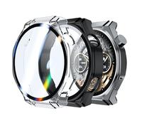 Rojeuinn Cover Cases pour Honor Watch 5 Ultra Coque de Protection avec Protecteur d'écran, 360°Anti-Rayures Anti-poussière Ultra-Mince PC Housse de Protection-Trasparente