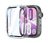 Rojeuinn Cover Cases pour HUAWEI Fit 4 Coque de Protection avec Protecteur d'écran, 360° Anti-Rayures Anti-poussière Ultra-Mince Hard PC Housse de Protection -transparent