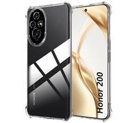 Rojeuinn cover per Honor 200 5G,Softshell in TPU ultrasottile e altamente trasparente, rinforzato ai quattro angoli, antiurto, anticaduta, anti-impronta, antivegetativo -Trasparente.