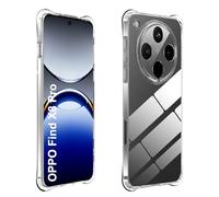 Rojeuinn cover per OPPO Find X8 Pro 5G,Softshell in TPU ultrasottile e altamente trasparente, rinforzato ai quattro angoli, antiurto, anticaduta, anti-impronta, antivegetativo -Trasparente.