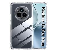 Rojeuinn cover per Realme 14 Pro Plus / 14 Pro+ 5G,Softshell in TPU ultrasottile e altamente trasparente,rinforzato ai quattro angoli,antiurto,anticaduta,anti-impronta,antivegetativo -Trasparente.