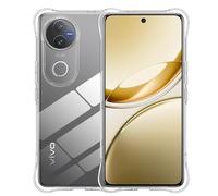 Rojeuinn cover per Vivo V50 5G,Softshell in TPU ultrasottile e altamente trasparente, rinforzato ai quattro angoli, antiurto, anticaduta, anti-impronta, antivegetativo -Trasparente.