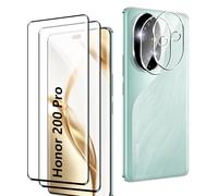 Rojeuinn Vetro Temperato per Honor 200 Pro 5G Pellicola Protettiva,2 Pezzi Vetro Temperato+2 Pezzi Fotocamera Posteriore, Anti-Scratch, Durezza 9H