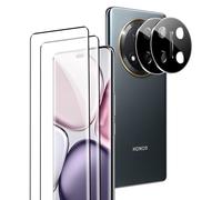 Rojeuinn Vetro Temperato per Honor Magic 7 Lite 5G (Honor Magic7 Lite) Pellicola Protettiva,2 Pezzi Vetro Temperato+2 Pezzi Fotocamera Posteriore,Anti-Scratch,Durezza 9H