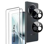Rojeuinn Vetro Temperato per Realme 14 Pro 5G Pellicola Protettiva,2 Pezzi Vetro Temperato+Fotocamera Posteriore,Anti-Scratch,Durezza 9H
