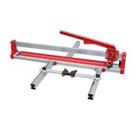 ROJOO Tagliapiastrelle manuale in ceramica con guida scorrevole, base in alluminio resistente professionale, scala di misurazione regolabile, rosso e argento R2823T80, 800 mm