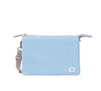 Roka Carnaby XL - Borsa a tracolla slim per donne e uomini, 3 scomparti, cerniera spessa, tracolla rimovibile e regolabile per telefono, portafoglio, chiavi, Blu retrò., s