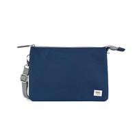 Roka Carnaby XL - Borsa a tracolla slim per donne e uomini, 3 scomparti, cerniera spessa, tracolla rimovibile e regolabile per telefono, portafoglio, chiavi, Blu Croccante, s