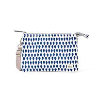 Roka Carnaby XL - Borsa a tracolla slim per donne e uomini, 3 scomparti, cerniera spessa, tracolla rimovibile e regolabile per telefono, portafoglio, chiavi, denim pioggia