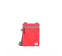 Roka Chelsea - Piccola borsa a tracolla per telefono da donna e uomo, con tasche multiple, cerniera spessa, tracolla regolabile per telefoni cellulari, portafogli, carte, Papavero, XS