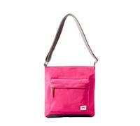 Roka Kennington - Borsa a tracolla in nylon per donne e uomini, con tasche multiple, cerniera spessa, tracolla regolabile per viaggi, lavoro, scuola, Rosso Granita, Medium
