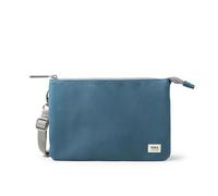 ROKA London Carnaby - Borsa a tracolla XL in tela riciclata, Blu navy, XL