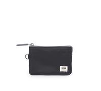 ROKA London Carnaby - Portamonete in nylon riciclato Ripstop, Nero , S, lati morbidi