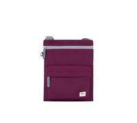 ROKA London Chelsea B - Borsa a tracolla per telefono da donna e uomo, con tasche multiple, cerniera spessa, tracolla regolabile per telefoni cellulari, portafogli, carte, in nylon riciclato, Borgogna