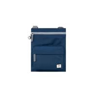ROKA London Chelsea B - Borsa a tracolla per telefono da donna e uomo, con tasche multiple, cerniera spessa, tracolla regolabile per telefoni cellulari, portafogli, carte, in nylon riciclato, Blu