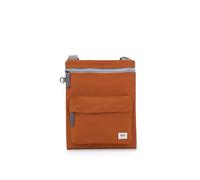 ROKA London Chelsea B - Borsa a tracolla per telefono da donna e uomo, con tasche multiple, cerniera spessa, tracolla regolabile per telefoni cellulari, portafogli, carte, in nylon riciclato, Crusca