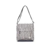 ROKA London Kennington Borsa a tracolla sostenibile in tela riciclata Linear Dot
