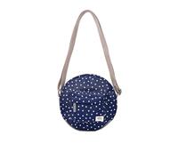 ROKA London Paddington Borsa a Tracolla in Tela, Blu navy a pois