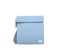 ROKA London Stratford - Borsa a tracolla piccola in nylon riciclato, Blu retrò., s