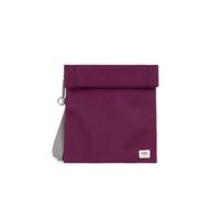ROKA London Stratford - Borsa a tracolla piccola in nylon riciclato, Borgogna reale, Small, Minimal
