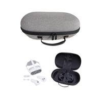 rokeblau Custodia rigida per Pico 4 Ultra/Meta Quest 3/3S, borsa da viaggio per riporre cuffie da gioco VR, cinturino Elite, controller touch, grigio