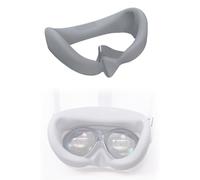 Rokeblau Interfaccia facciale in silicone per Pico 4 Ultra, accessori per cuffie VR R, rivestimento in silicone, morbido rivestimento viso per cuffie Pico 4 Ultra (grigio)