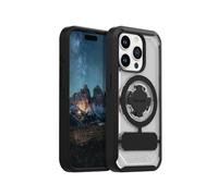 Rokform Cover per iPhone 15 Pro, serie di cristalli, magnetica, trasparente, per iPhone 15 Pro, con chiusura RokLock-Twist, sottile, armatura anticaduta (trasparente)