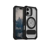 Rokform Custodia Crystal compatibile con iPhone 16, cover magnetica (trasparente)