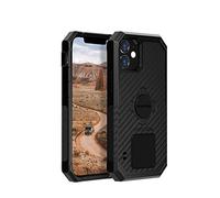 Rokform - Custodia per iPhone 12 Mini, serie Rugged, protezione magnetica per Apple Gear, custodia per iPhone con chiusura a torsione RokLock, doppio magnete, armatura testata (nero)
