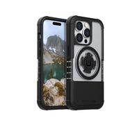 Rokform - Custodia per iPhone 14 Pro, serie Crystal, Dual Magnet Plus MagSafe compatibile, custodia sottile magnetica trasparente Apple, cover iPhone, armatura testata goccia (trasparente)