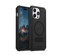 Rokform - Custodia per iPhone 15 Pro Max, serie robusta, cover magnetica 15 Pro Max con chiusura a torsione RokLock, armatura testata contro le cadute (nero)