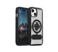 Rokform - Custodia per iPhone 15, serie Crystal, cover magnetica trasparente per iPhone 15 con chiusura a torsione RokLock, armatura sottile testata a goccia (trasparente)