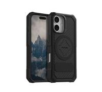 Rokform Custodia robusta compatibile con iPhone 16, cover magnetica (nero)