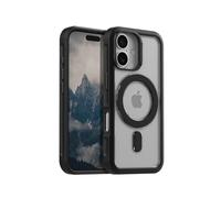 Rokform Custodia sottile compatibile con iPhone 16, testata contro le cadute (trasparente)