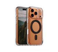 Rokform Custodia sottile per iPhone 17 Pro Max, cover magnetica, resistente alle cadute (trasparente)