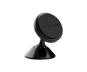 ROKFORM - Supporto magnetico universale regolabile per auto, girevole a 360 gradi con nastro VHB 3M, supporto per cellulare, supporto per cruscotto in alluminio, per camion e furgoni (nero)