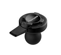 Rokform Supporto universale per telefono da moto con adattatore a sfera da 1 pollice, sicuro qualsiasi custodia de Rokform con serratura a leva in alluminio, supporto per telefono per moto (nero)