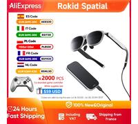 Rokid Max 2 Spazio AR Lite 300" Multi Schermo Spaziale 1920X1200 50 ° Visualizzazione del gioco domestico FoV Trans in tempo reale Spatial black