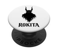 Rokita - Demone della foresta slava, design minimale del folklore oscuro PopSockets PopGrip Adesivo