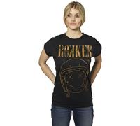 Rokker Kurt Damen T-Shirt, nero, taglia L per donne