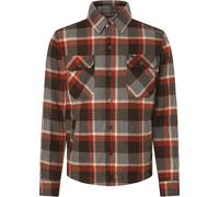 Rokker Memphis, camicia/giacca in tessuto S male Rosso Scuro/Grigio/Nero