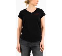 Rokker Nevada T-shirt da donna, nero, taglia L per donne