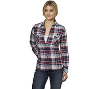 Rokker Orlando Camicia Flanella da Donna, blu/bianco/rosso, Taglia XS