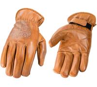 Rokker Tattoo Skull Guanti da moto, beige, taglia 3XL per maschi