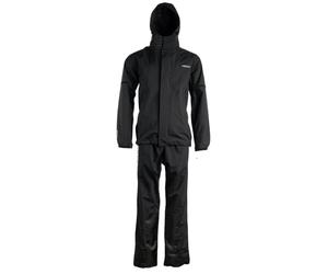 Rokker TRC Classic Tuta antipioggia da moto da 2 pezzi, nero, taglia 3XL per maschi